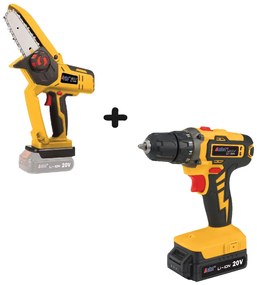 ASIST Sada AKU reťazová píla + akvartačka s batériou a nabíjačkou AKU GANG