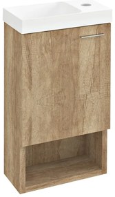 Závesná skrinka bez umývadla v dekore duba v prírodnej farbe 30x53 cm Latus Xi – Sapho