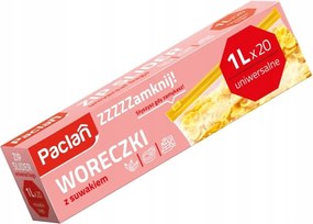 Vrecká so zipsom 1l 20 ks praktické a nepriepustné