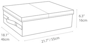 Sivá úložná škatuľa Bigso Box of Sweden Underbed