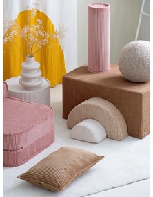 Hnedé menčestrové penové ihrisko 75x49x37 cm Rainbow Montessori – Wigiwama