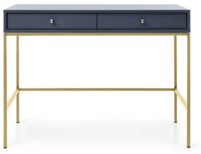 Toaletní stolek Mono II 104 cm modrý/zlatý