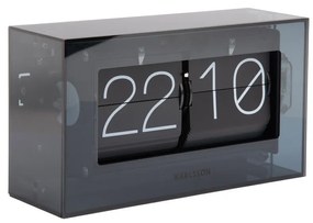 Karlsson 5976BK Dizajnové nástenné/pracovné hodinyčierne, 21 cm