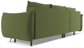 Zelená rohová pohovka (ľavý roh) Malie – Makamii