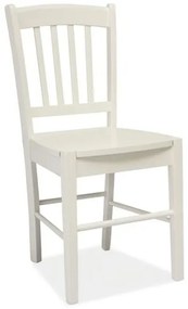 Biela drevená stolička CD-57