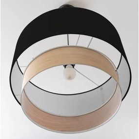 Brilagi - LED luster na lanku CERIA 1xE27/40W/230V priemer 50 cm čierna/béžová