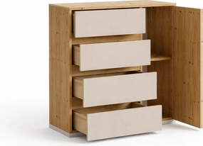 PREDSIEŇOVÁ STENA ESTER KAŠMÍR + DUB ARTISAN 120 cm