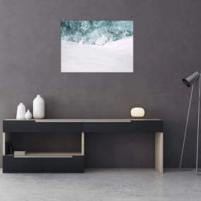 Obraz - Tyrkysová abstrakcia (70x50 cm)