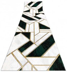 Behúň EMERALD exkluzívny 1015 glamour, marmur, geometrický zelený/zlatý - výpredaj