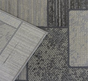 Koberec Esprit 3603 GREY – sivý vzorovaný obdĺžnik pre každú izbu Rozmer: 140x190 cm