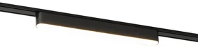 Moderné čierne koľajnicové bodové svetlo 1-fázové 10W 3000K - Magnetic Marra