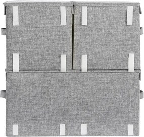 Set stohovateľných boxov RLB12GY (3 ks)