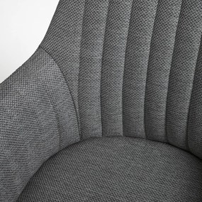 Tmavosivá kancelárska stolička Kave Home Madina