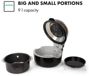 Klarstein TK20-VITAIR FRYER BL, teplovzdušná fritéza, 1400 W, 9 l, čierna