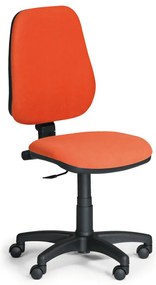 Pracovná stolička Comfort bez podrúčok, oranžová