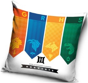 Vankúš Harry Potter - motív prápory koľají - 40 x 40 cm