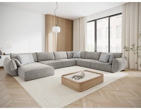 Svetlosivá rohová pohovka (pravý roh) Vanda - Mazzini Sofas