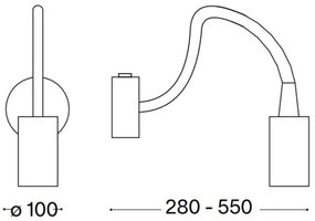 Ideal Lux - LED Flexibilná lampička FOCUS LED/4W/230V CRI 90 biela