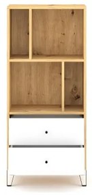 Komoda SULA dub artisan/biela