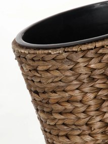 Kvetináč CLASSIC ROUND, vodný hyacint, výška 60 cm, hnedý