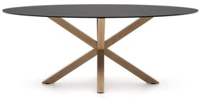 Jedálenský stôl so sklenenou doskou 100x200 cm Argo – Kave Home