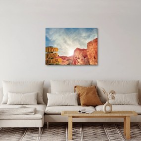 Obraz ukazovateľa s nápisom (70x50 cm)