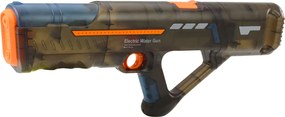 LEAN Toys Elektrická vodná pištoľ na batérie Transparentná čierna 55 cm