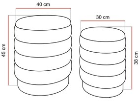 TABURET BASILEO 2v1 ŠEDÝ