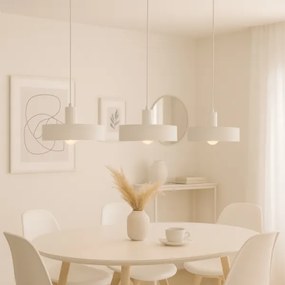 Luster na lanku ARCANE 3xE27/60W/230V biely