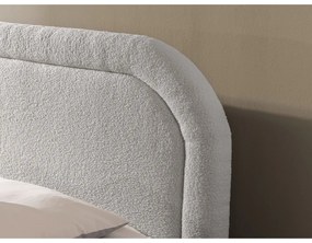 Svetlosivá boxspring posteľ s úložným priestorom 140x200 cm Ornes – Ropez
