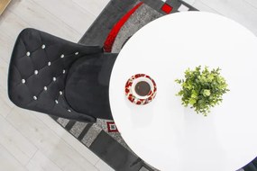 Set štyroch jedálenských stoličiek AMORE čierne (4ks)