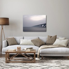 Obraz mosta v hmle (70x50 cm)