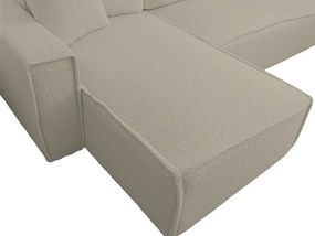 Rozkladacia obojstranná sedacia súprava do L SMART BOUCLE 232x143 cm, sivobéžová