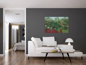 Obraz - Henri Rousseau, Tropical Forest with Monkeys, reprodukcia (90x60 cm)