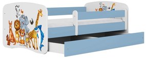 Dětská postel Babydreams zvířátka modrá