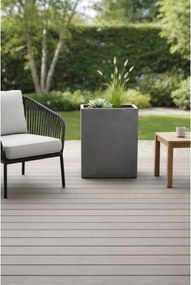 Kvetináč ELEMENTO, sklolaminát, šírka 59 cm, sivá