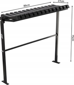 Garden Line SKLADACIA LAVICA, DĹŽKA 86 CM, ČIERNA *8299