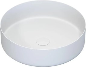 Umývadlo na dosku LJORDAL, Ø 40 cm, oceľ/biela