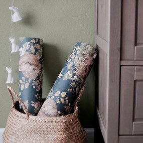 Tapeta malé ospalé zvieratká tmavá 280x50 cm