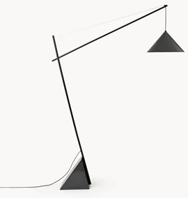 Veľká lampa na čítanie's mramorovým podstavcom Reyna