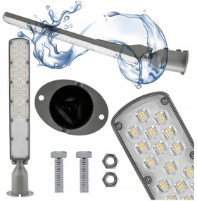 Germina LED pouličná lampa / lampáš HERMETIC 100W sivá 10000lm 5000K