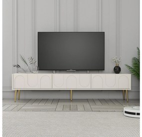 TV stolík/skrinka Bipemu 3 (krémová + zlatá) . Vlastná spoľahlivá doprava až k Vám domov. 1095681