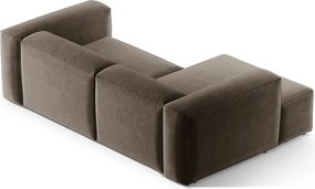 Hnedá rohová pohovka (ľavý roh/s leňoškou) Bergamo – Cosmopolitan Design