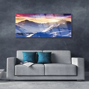 Obraz plexi Hory sneh príroda 125x50 cm