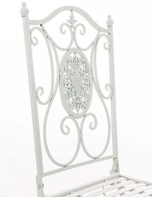 Súprava kovových stoličiek a stola Aldeano (SET 2+1) - Biela