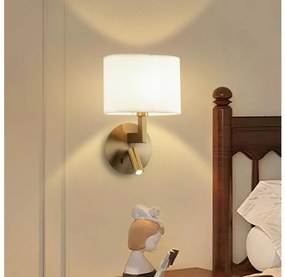 Brilagi - LED Nástenná lampa DAYA 1xE14/40W/230V + LED/3W krémová/zlatá