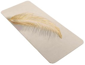 Svetlohnedá kúpeľňová predložka 50x120 cm Angelica – douceur d'intérieur