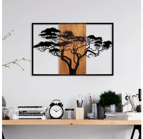 Asir Nástenná dekorácia 90x58 cm strom drevo/kov 891TNL3153