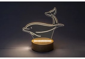 Rabalux 76002 - LED Detská stolná lampička AKALI LED/2W/5V 3000K delfín buk