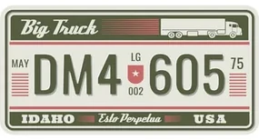 Ceduľa USA značky - Idaho